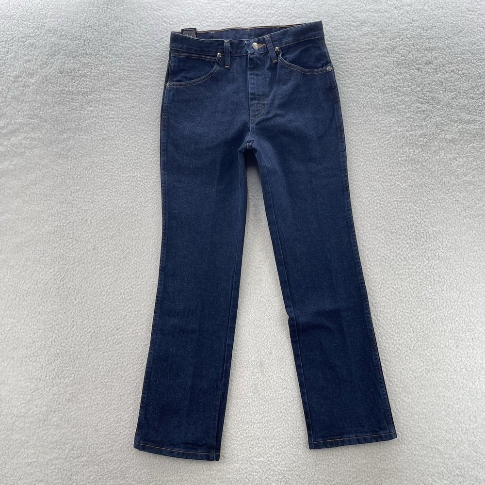 Wrangler Jeans Mens 28x30 Blue Cowboy Cut Slim Silver Edition Denim Western NEW
